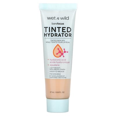 wetnwild,Barefocus,TintedHydrator,1114063LightMedium,0.91floz(27ml)