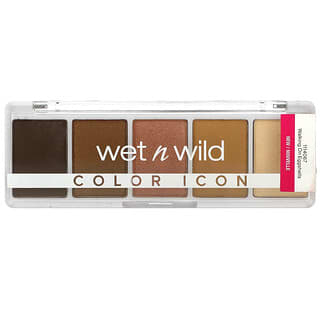 wet n wild, Color Icon, Paleta de 5 sombras, 1114067 Caminando sobre cáscaras de huevo, 6 g (0,21 oz)