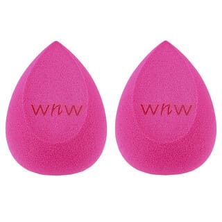wet n wild, Esponja de maquillaje, doble toque, rosa, paquete de 2
