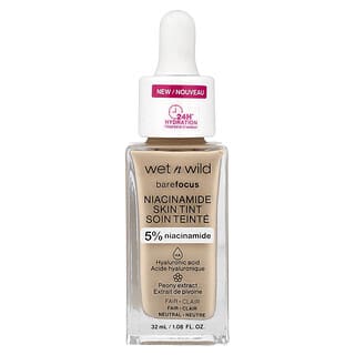 wet n wild, Barefocus, Niacinamide Skin Tint, Fair, 1.08 fl oz (32 ml)