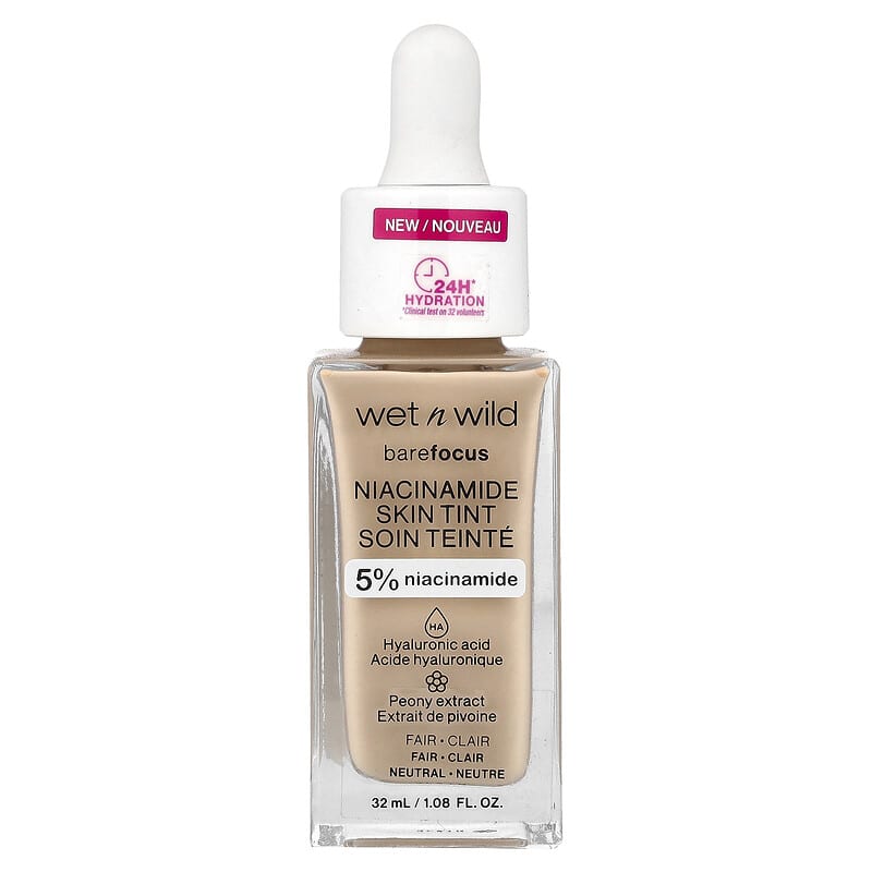 Barefocus, Niacinamide Skin Tint, 1116087 Fair, 1.08 fl oz (32 ml)