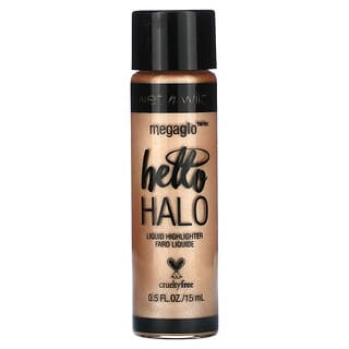 wet n wild, MegaGlo, Iluminador líquido Hello Halo, 306B Guilded Glow, 15 ml (0,5 oz. Líq.)