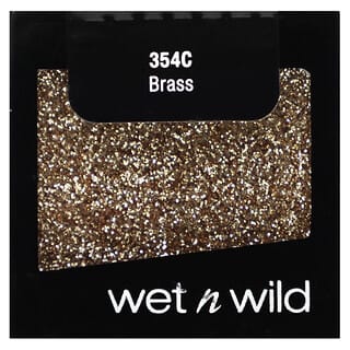 wet n wild‏, סינגל גליטר, פליז 354C, ‏1.4 גרם (0.05 אונקיות)