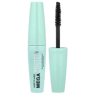 wet n wild, 메가 프로틴 워터프루프 마스카라, C154A 베리 블랙, 6ml(0.21fl oz)