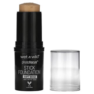 wet n wild, PhotoFocus, Stick Foundation, 854B Soft Beige, 1 Stick