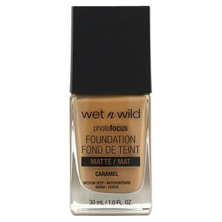 wet n wild, PhotoFocus, Foundation, Matte, Caramel, 1 fl oz (30 ml)