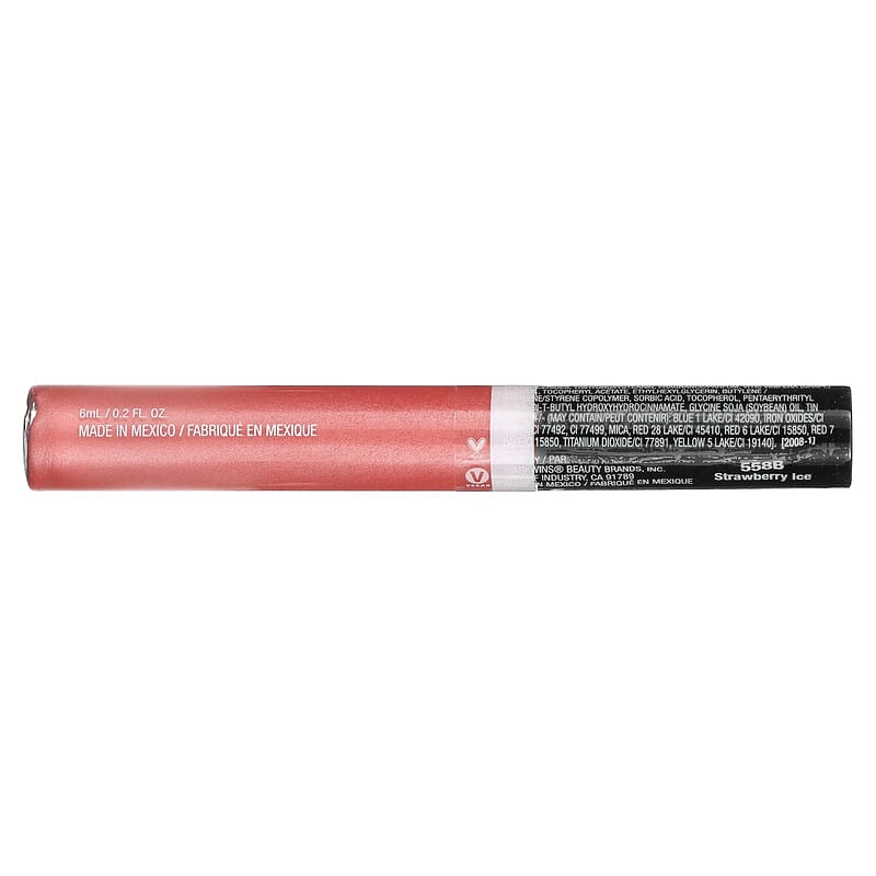 MegaSlicks, Lip Gloss, 558B Strawberry Ice, 0.2 fl oz (6 ml)