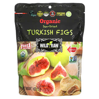 Nature's Wild Organic, Wild & Raw, Sun-Dried, Organic Turkish Figs, 6 oz (170 g)