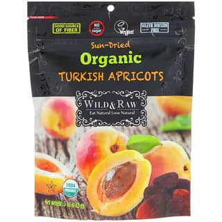 Nature's Wild Organic, Wild & Raw, высушенные на солнце, органические турецкие абрикосы, 142 г (5 унций)