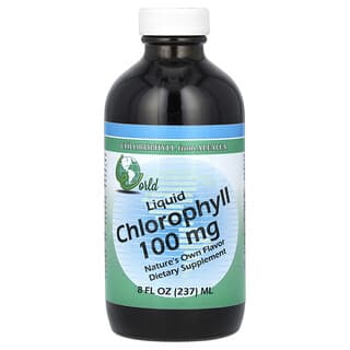 World Organic, жидкий хлорофилл, 100 мг, 237 мл (8 жидк. унций)