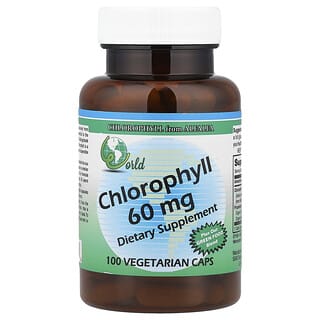 World Organic, Chlorophyll, 60 mg, 100 Kapseln