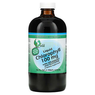 World Organic, жидкий хлорофилл с мятой и глицерином, 100 мг, 474 мл (16 жидк. унций)