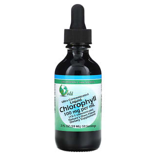 World Organic, Ultra skoncentrowany płyn, chlorofil, 100 mg, 59 ml