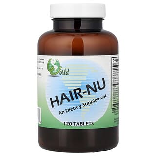World Organic, HAIR-NU, 120 comprimidos
