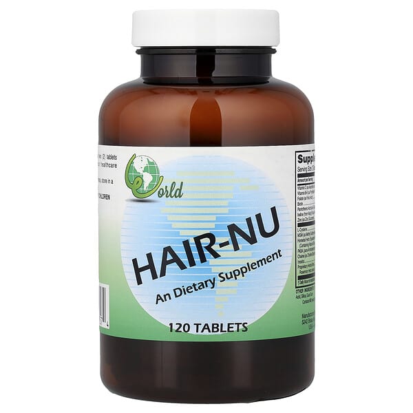 World Organic, HAIR-NU, 120정
