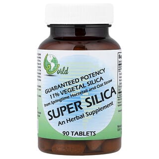 World Organic, Super Silica, 90 Tablets