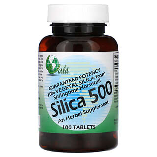 World Organic, Silica 500, 100 таблеток