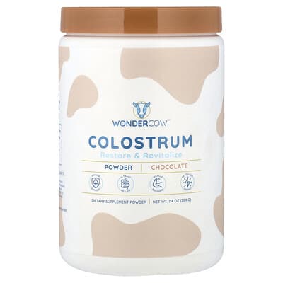 Wondercow, Colostrum Powder, Chocolate Flavor, 7.4 oz (209 g)