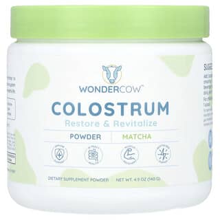 Wondercow, Colostrum Powder, Matcha, 4.9 oz (140 g)