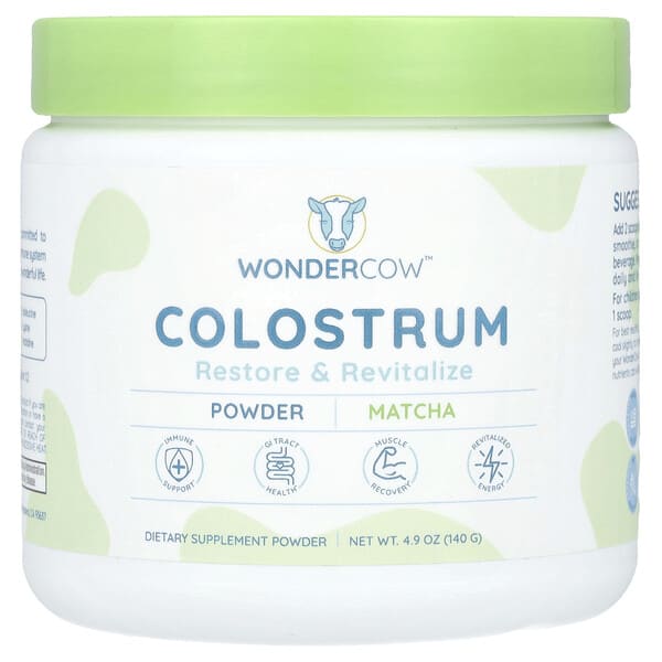 Colostrum Powder, Matcha, 4.9 oz (140 g)