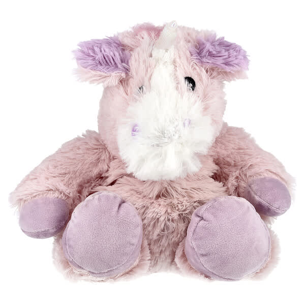 Warmies, Unicornio, Calefactable, Felpa suave ponderada, 1 felpa