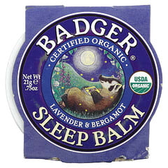 Badger Company, Органический бальзам для сна, лаванда и бергамот, 21 г (0,75 унции)
