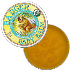 Badger Company, Organic Baby Balm, Chamomile & Calendula, 2 oz (56 g)