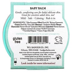 Badger Company, Biologique, Baby Balm, Camomille et souci, 56 g