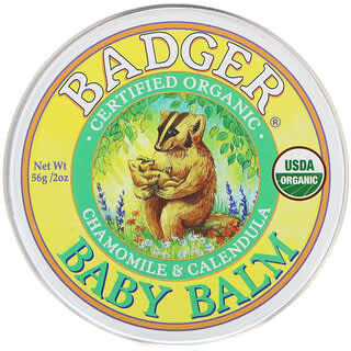 Badger Company, Orgânico, Bálsamo para Bebês, Camomila e Calêndula, 56 g (2 oz)