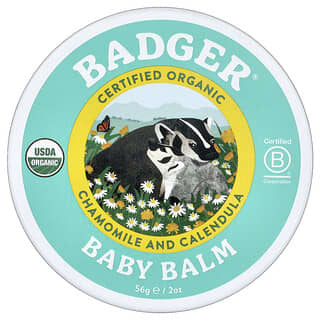 Badger, 有机，宝宝身体霜，洋甘菊和金盏花，2 盎司（56 克）