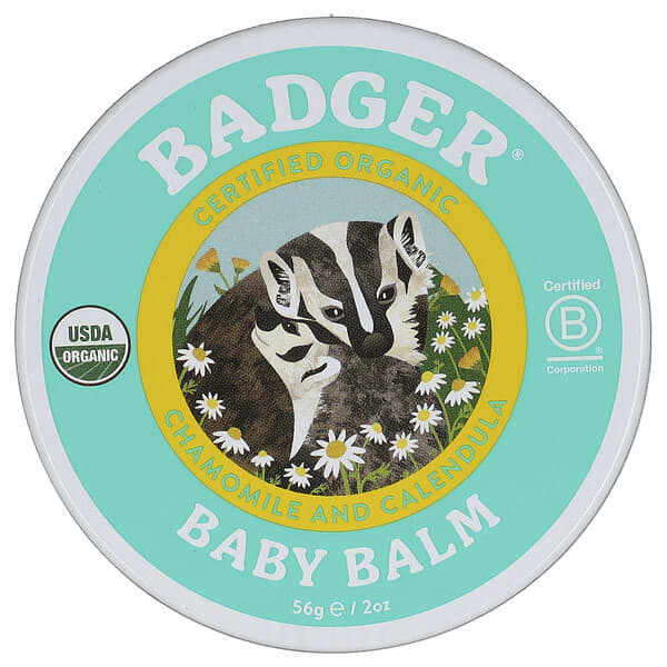 Badger, 有機，寶寶身體霜，洋甘菊和金盞花，2 盎司（56 克）