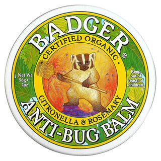 Badger Company, Anti-Bug Balm, Citronella & Rosemary, 2 oz (56 g)