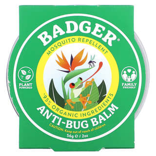 Badger Company, 防蟲膏，香茅和迷迭香，2 盎司（56 克）