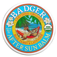 Badger Company, Organic After Sun Balm, Blue Tansy & Lavender, 2 oz (56 g)