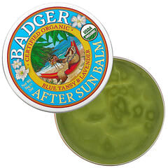 Badger Company, органический бальзам после загара, голубая пижма и лаванда, 56 г (2 унции)