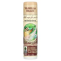 Badger Company, Bálsamo labial con manteca de cacao orgánica, Vainilla, 7 g (0,25 oz)
