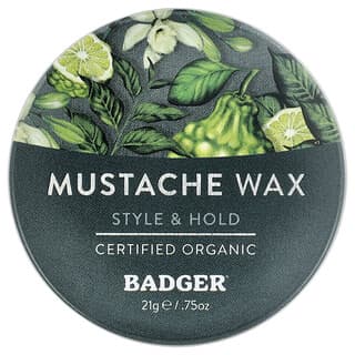 Badger, Органический воск для усов, 21 г (0,75 унции)
