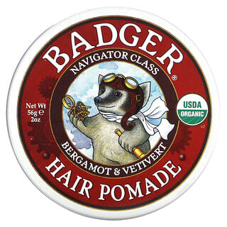 Badger Company, Hair Pomade, Bergamot & Vetivert, 2 oz (56 g)