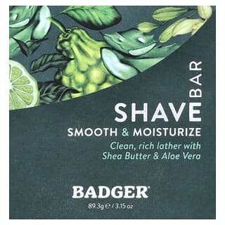 Badger, Jabón de afeitar, Navigator Class, Karité y aloe`` 89,3 g (3,15 oz)