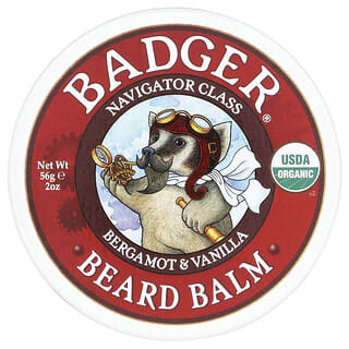 Badger, Balsamo per barba, vaniglia e bergamotto, 56 g