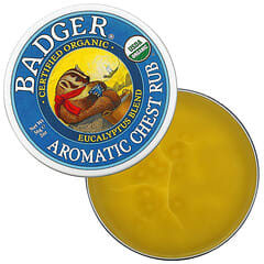 Badger Company, Aromatica 胸部按摩霜，桉树和薄荷味，2 盎司（56 克）