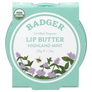 Badger, Lip Butter, Highland Mint, 0.7 oz (20 g)