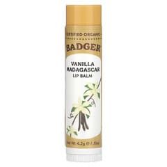 Badger Company, Lip Balm, Vanilla Madagascar, 0.15 oz (4.2 g)