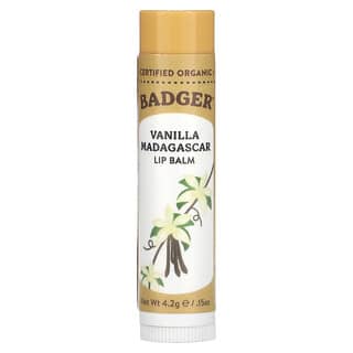 Badger, Lip Balm, Vanilla Madagascar, 0.15 oz (4.2 g)