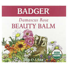 Badger Company, Orgánico, Bálsamo de belleza, Rosa de Damasco, 28 g (1 oz)