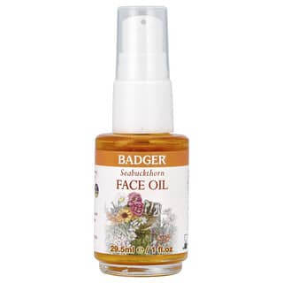 Badger Company, Face Care, Seabuckthorn Face Oil, For Normal/Dry Skin, 1 fl oz (29.5 ml)