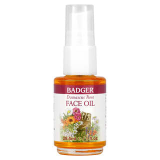 Badger, Cuidado facial, Aceite facial de rosa de Damasco, 29,5 ml (1 oz. Líq.)