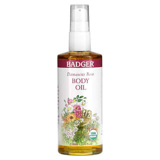 Badger, Damascus Rose Body Oil, 4 fl oz (118 ml)