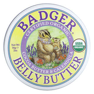 Badger, Bio Belly Butter, Kakaobutter und Calendula, 56 g (2 oz.)