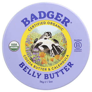 Badger, Burro di pancia biologico, burro di cacao e calendula, 56 g